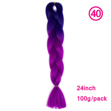 Load image into Gallery viewer, plecare 24inch Synthetic Jumbo Braid Hair 3.527lb/1 pc Pack Crochet Braiding Hair Extensions