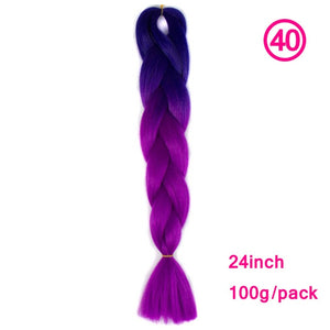 plecare 24inch Synthetic Jumbo Braid Hair 3.527lb/1 pc Pack Crochet Braiding Hair Extensions