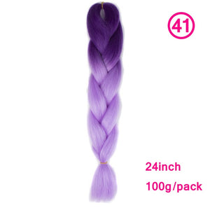 plecare 24inch Synthetic Jumbo Braid Hair 3.527lb/1 pc Pack Crochet Braiding Hair Extensions