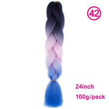 Load image into Gallery viewer, plecare 24inch Synthetic Jumbo Braid Hair 3.527lb/1 pc Pack Crochet Braiding Hair Extensions