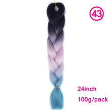Load image into Gallery viewer, plecare 24inch Synthetic Jumbo Braid Hair 3.527lb/1 pc Pack Crochet Braiding Hair Extensions