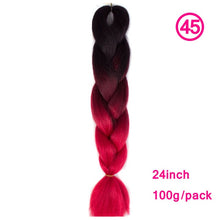 Load image into Gallery viewer, plecare 24inch Synthetic Jumbo Braid Hair 3.527lb/1 pc Pack Crochet Braiding Hair Extensions