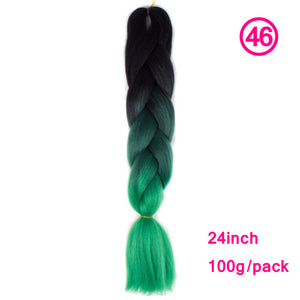 plecare 24inch Synthetic Jumbo Braid Hair 3.527lb/1 pc Pack Crochet Braiding Hair Extensions