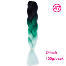 Load image into Gallery viewer, plecare 24inch Synthetic Jumbo Braid Hair 3.527lb/1 pc Pack Crochet Braiding Hair Extensions