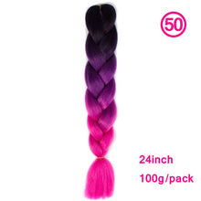 Load image into Gallery viewer, plecare 24inch Synthetic Jumbo Braid Hair 3.527lb/1 pc Pack Crochet Braiding Hair Extensions