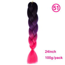 Load image into Gallery viewer, plecare 24inch Synthetic Jumbo Braid Hair 3.527lb/1 pc Pack Crochet Braiding Hair Extensions