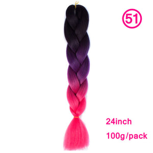 plecare 24inch Synthetic Jumbo Braid Hair 3.527lb/1 pc Pack Crochet Braiding Hair Extensions