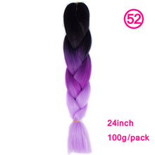 Load image into Gallery viewer, plecare 24inch Synthetic Jumbo Braid Hair 3.527lb/1 pc Pack Crochet Braiding Hair Extensions