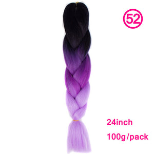 plecare 24inch Synthetic Jumbo Braid Hair 3.527lb/1 pc Pack Crochet Braiding Hair Extensions