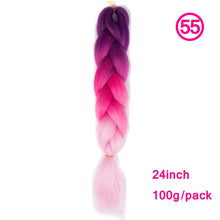Load image into Gallery viewer, plecare 24inch Synthetic Jumbo Braid Hair 3.527lb/1 pc Pack Crochet Braiding Hair Extensions
