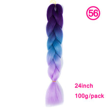 Load image into Gallery viewer, plecare 24inch Synthetic Jumbo Braid Hair 3.527lb/1 pc Pack Crochet Braiding Hair Extensions