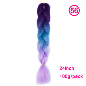 plecare 24inch Synthetic Jumbo Braid Hair 3.527lb/1 pc Pack Crochet Braiding Hair Extensions