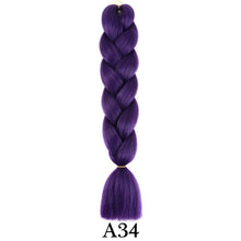 Load image into Gallery viewer, plecare 24inch Synthetic Jumbo Braid Hair 3.527lb/1 pc Pack Crochet Braiding Hair Extensions
