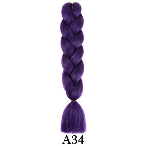 plecare 24inch Synthetic Jumbo Braid Hair 3.527lb/1 pc Pack Crochet Braiding Hair Extensions
