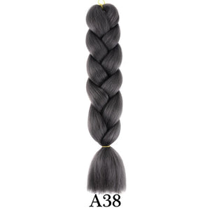 plecare 24inch Synthetic Jumbo Braid Hair 3.527lb/1 pc Pack Crochet Braiding Hair Extensions