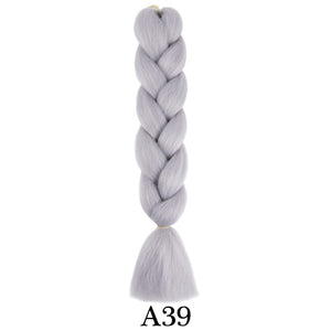 plecare 24inch Synthetic Jumbo Braid Hair 3.527lb/1 pc Pack Crochet Braiding Hair Extensions