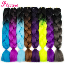 Load image into Gallery viewer, plecare 24inch Synthetic Jumbo Braid Hair 3.527lb/1 pc Pack Crochet Braiding Hair Extensions