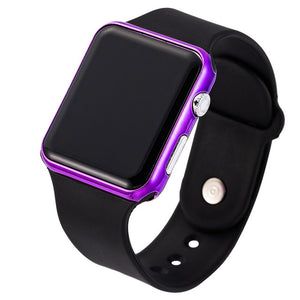 Men's LED  Digital Silicone band Wrist Watch