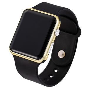 Men's LED  Digital Silicone band Wrist Watch