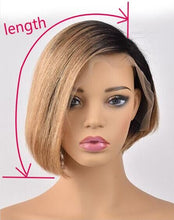 Load image into Gallery viewer, Lace Front short bob Human Hair