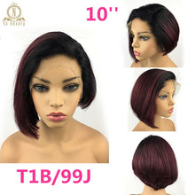 Load image into Gallery viewer, Lace Front short bob Human Hair