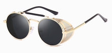 Load image into Gallery viewer, Retro  Round Designer  Metal Shields Sunglasses Men Women UV400