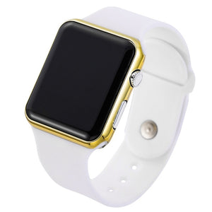 Men's LED  Digital Silicone band Wrist Watch