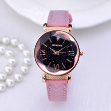 Load image into Gallery viewer, Rose Gold Leather band ladies watch