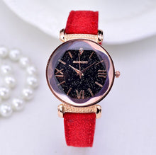 Load image into Gallery viewer, Rose Gold Leather band ladies watch