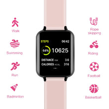Load image into Gallery viewer, Smart watch Waterproof Sports for iphone phone Smartwatch Heart Rate Monitor Blood Pressure Functions For Women men kid