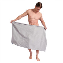 Load image into Gallery viewer, Microfiber quick drying beach towel for sports and traveling