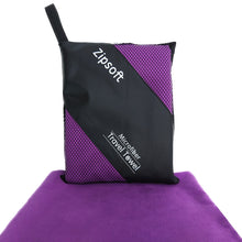 Load image into Gallery viewer, Microfiber quick drying beach towel for sports and traveling
