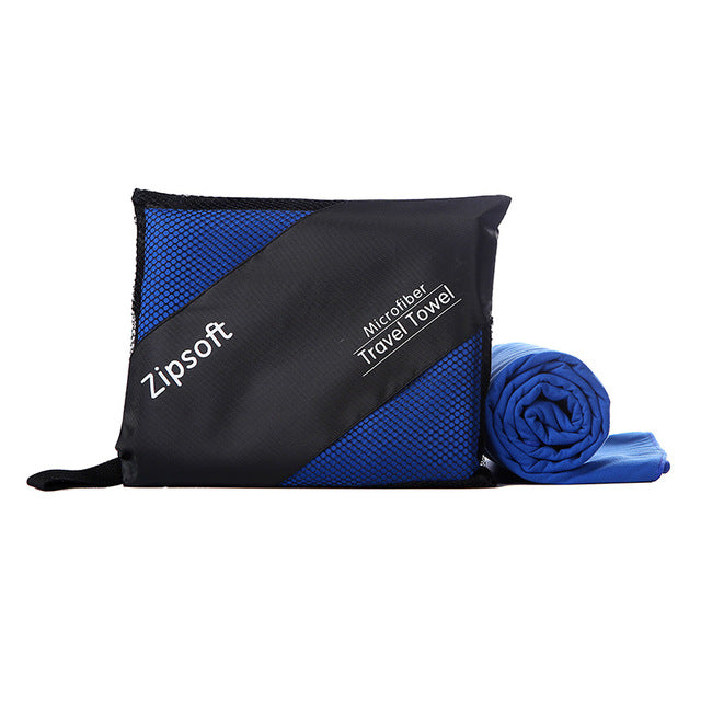 Microfiber quick drying beach towel for sports and traveling
