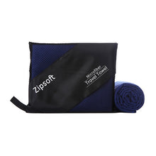 Load image into Gallery viewer, Microfiber quick drying beach towel for sports and traveling