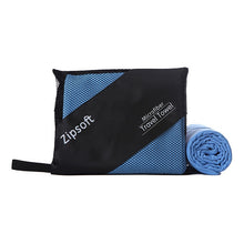Load image into Gallery viewer, Microfiber quick drying beach towel for sports and traveling