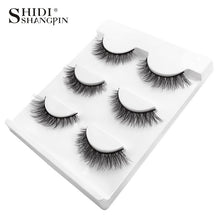 Load image into Gallery viewer, 3 pairs natural false eyelashes fake lashes long makeup 3d mink lashes extension eyelash mink eyelashes for beauty #X11