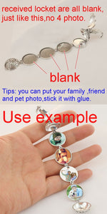 4 Photo memory pendant Locket Necklace
