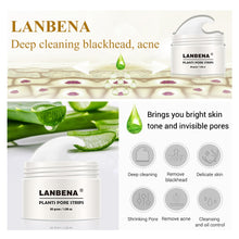 Load image into Gallery viewer, LANBENA Blackhead Remover Nose Mask Pore Strip Black Mask Peeling Acne Treatment Black Deep Cleansing Skin Care