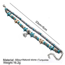 Load image into Gallery viewer, Sea Turtles and other beach motifs foot anklets