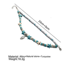 Load image into Gallery viewer, Sea Turtles and other beach motifs foot anklets