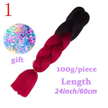 Load image into Gallery viewer, Braiding Synthetic Hair 88Colors Available 24Inch Crochet Blonde Hair For Women Extensions Jumbo Braids Hairstyles