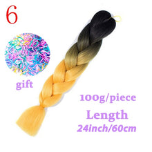 Load image into Gallery viewer, Braiding Synthetic Hair 88Colors Available 24Inch Crochet Blonde Hair For Women Extensions Jumbo Braids Hairstyles