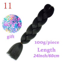 Load image into Gallery viewer, Braiding Synthetic Hair 88Colors Available 24Inch Crochet Blonde Hair For Women Extensions Jumbo Braids Hairstyles