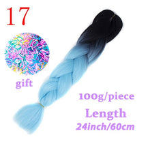 Load image into Gallery viewer, Braiding Synthetic Hair 88Colors Available 24Inch Crochet Blonde Hair For Women Extensions Jumbo Braids Hairstyles