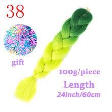 Load image into Gallery viewer, Braiding Synthetic Hair 88Colors Available 24Inch Crochet Blonde Hair For Women Extensions Jumbo Braids Hairstyles