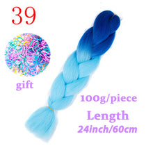 Load image into Gallery viewer, Braiding Synthetic Hair 88Colors Available 24Inch Crochet Blonde Hair For Women Extensions Jumbo Braids Hairstyles