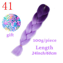 Load image into Gallery viewer, Braiding Synthetic Hair 88Colors Available 24Inch Crochet Blonde Hair For Women Extensions Jumbo Braids Hairstyles