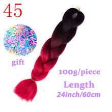Load image into Gallery viewer, Braiding Synthetic Hair 88Colors Available 24Inch Crochet Blonde Hair For Women Extensions Jumbo Braids Hairstyles