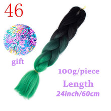 Load image into Gallery viewer, Braiding Synthetic Hair 88Colors Available 24Inch Crochet Blonde Hair For Women Extensions Jumbo Braids Hairstyles