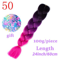 Load image into Gallery viewer, Braiding Synthetic Hair 88Colors Available 24Inch Crochet Blonde Hair For Women Extensions Jumbo Braids Hairstyles